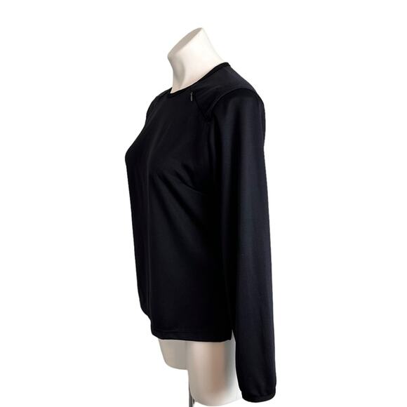 Nike Run Top Size Medium Dri Fit Black Long Sleeve Running Shirt Womens Y2K - Picture 13 of 14